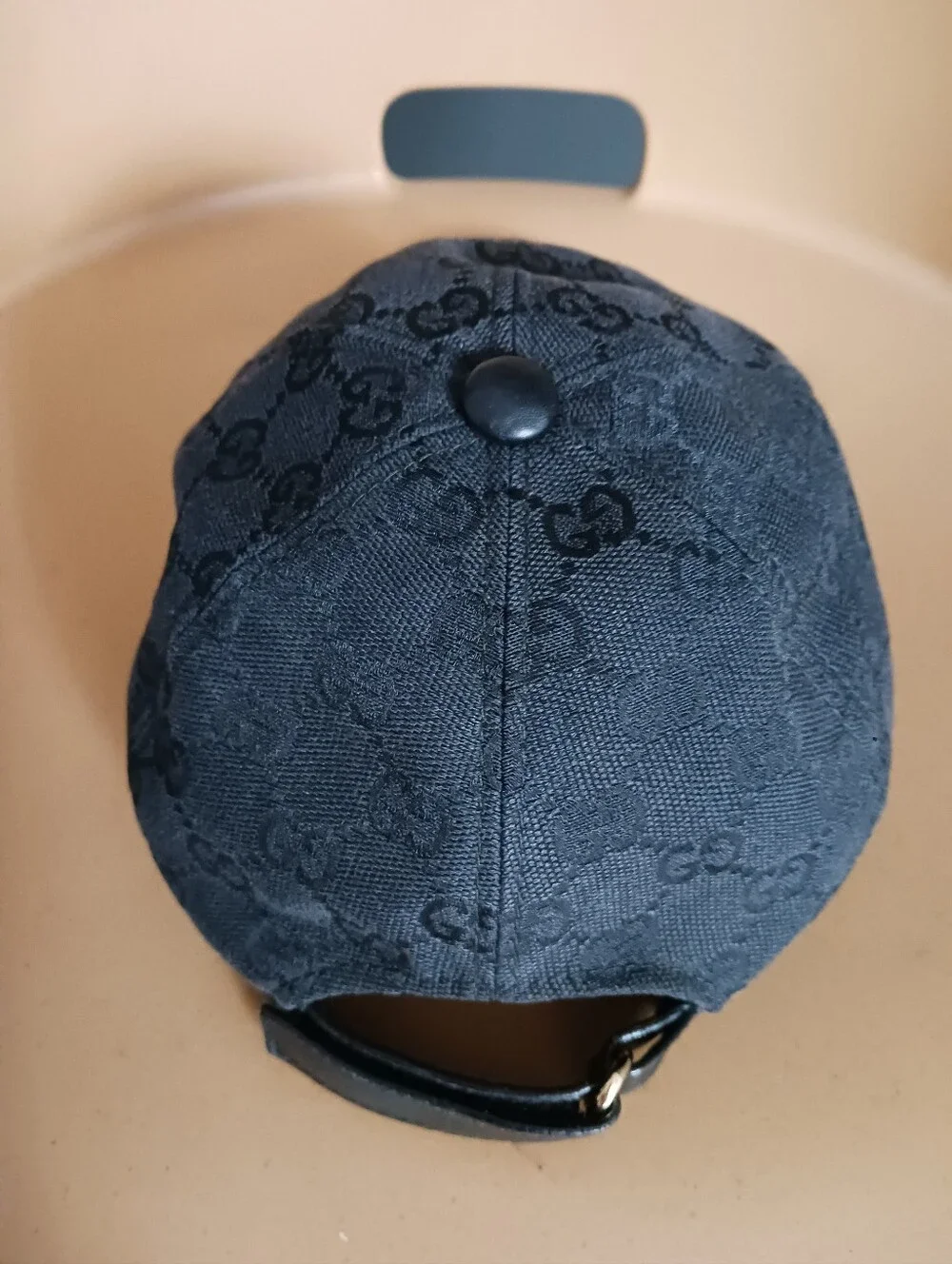 Gucci Monogram, Canvas Basball Hat With Web, One Size